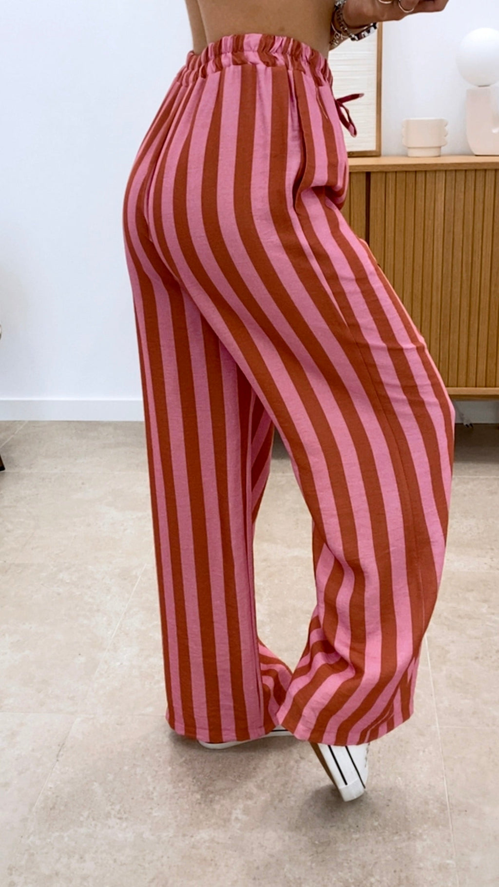 PANTALÓN RAYA ANCHA BICOLOR