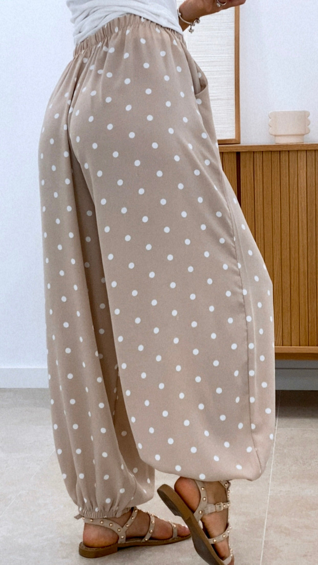 PANTALÓN LUNARES BOMBACHO