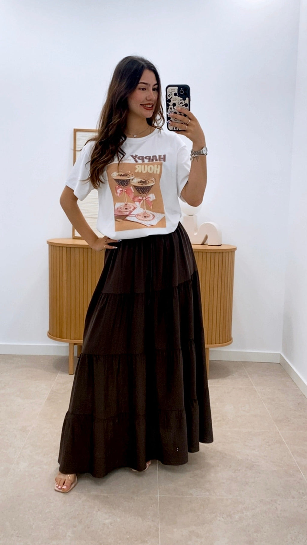 FALDA LARGA BÁSICA LISA