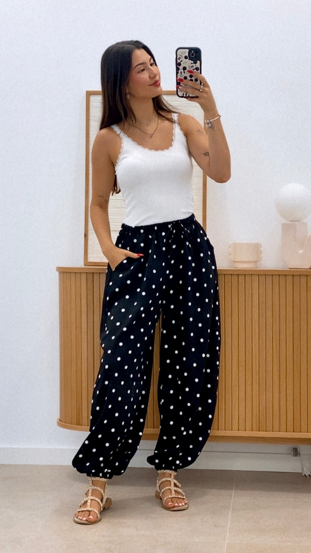 PANTALÓN LUNARES BOMBACHO