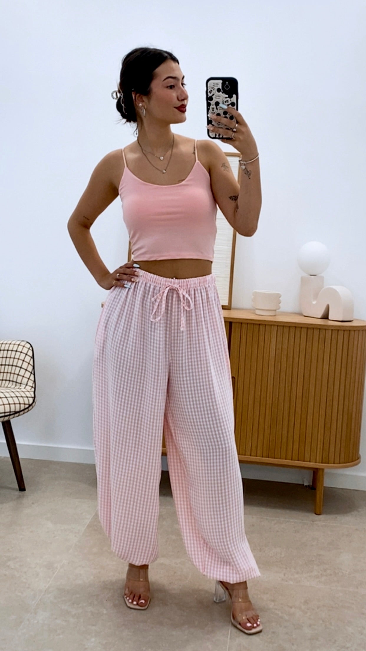 PANTALÓN BOMBACHO CUADROS