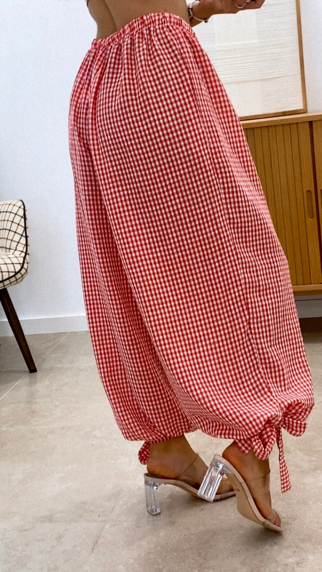 PANTALÓN LAZOS VICHY