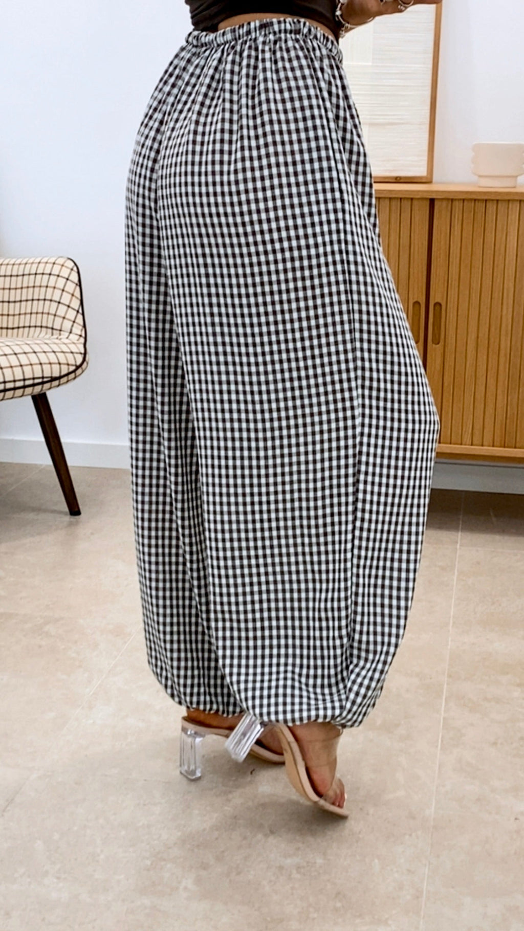 PANTALÓN BOMBACHO CUADROS