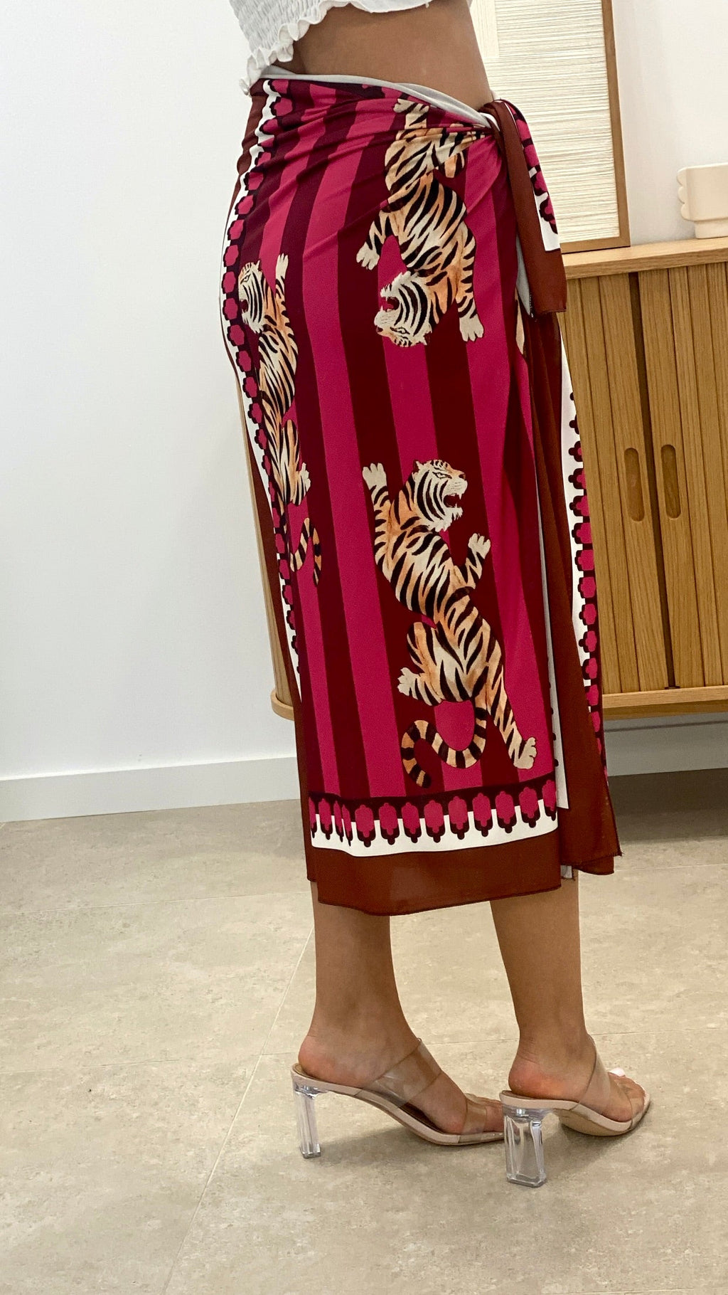FALDA PAREO LARGA ESTAMPADA