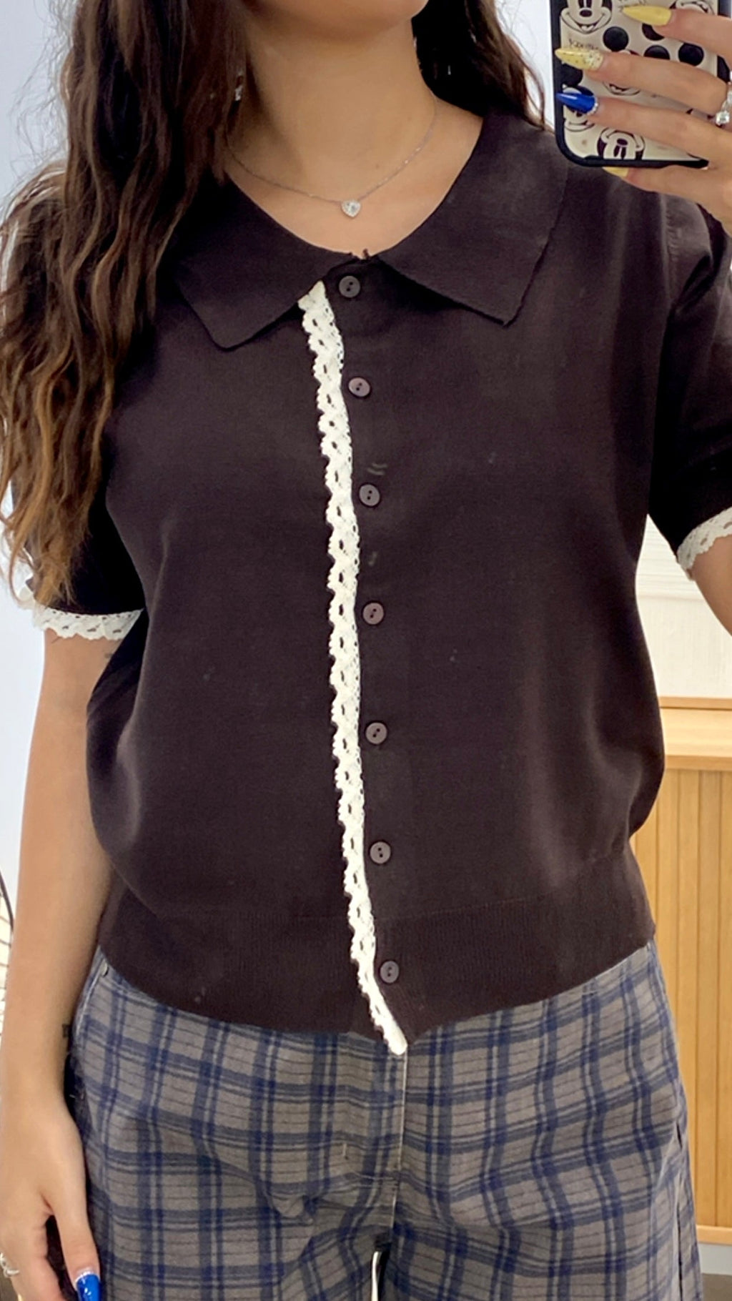CAMISETA PUNTO CUELLO SOLAPADO