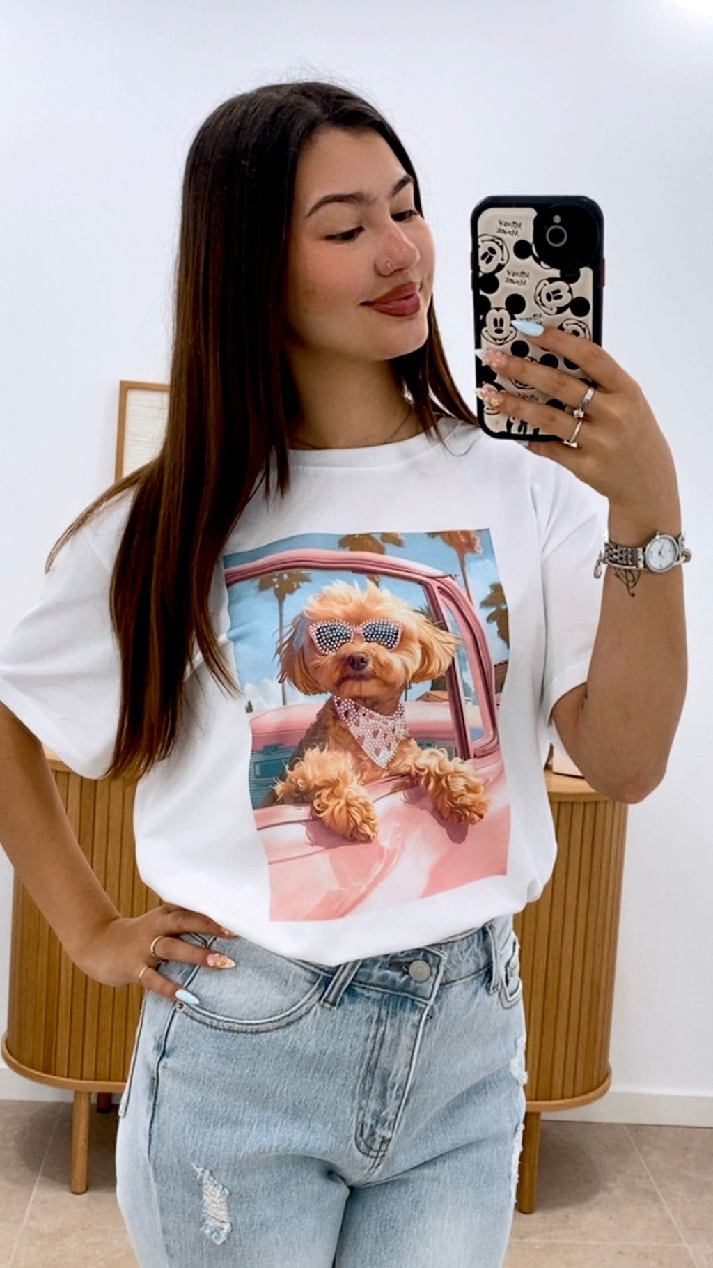 CAMISETA PINK DOG