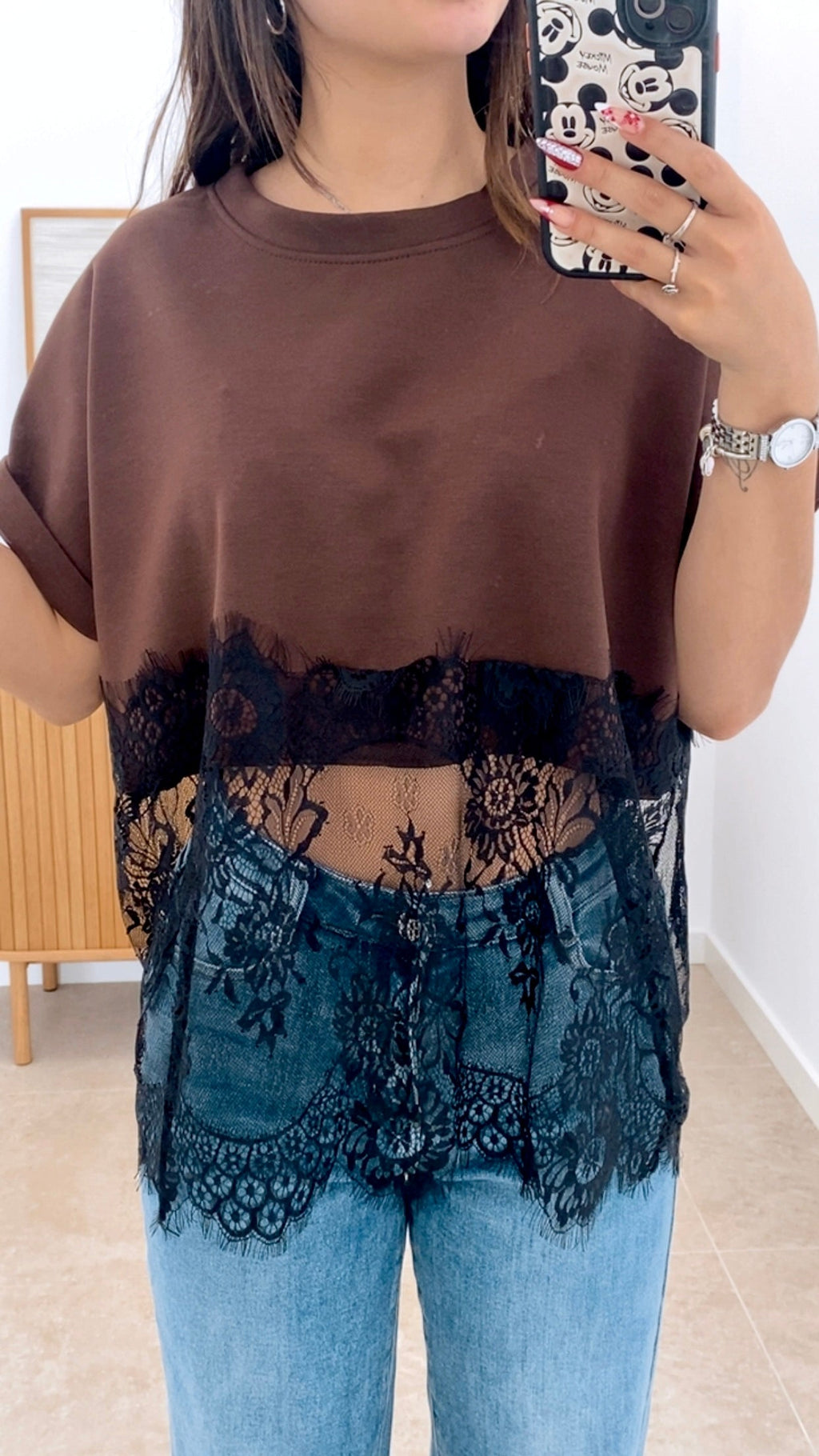 CAMISETA PUNTILLA BLACK