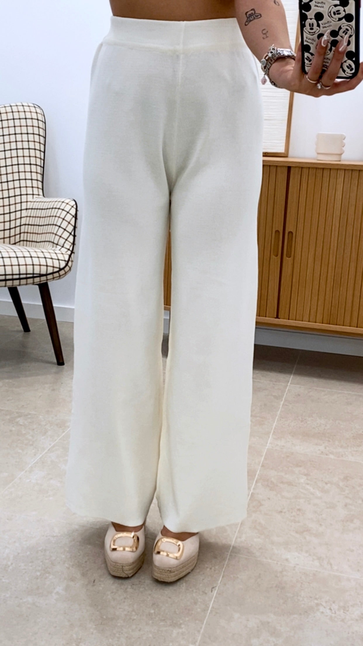 CONJUNTO PUNTO BOTÓN DORADO