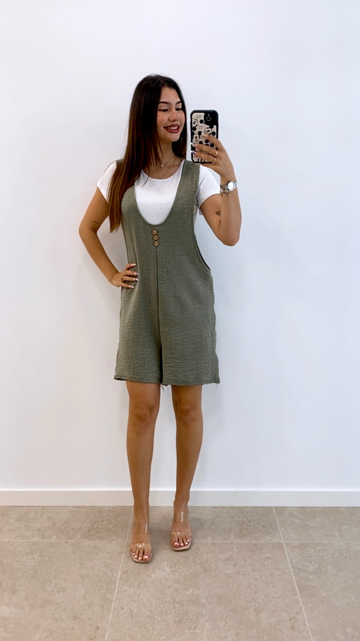 CONJUNTO MONO CORTO + CAMISETA BÁSICA