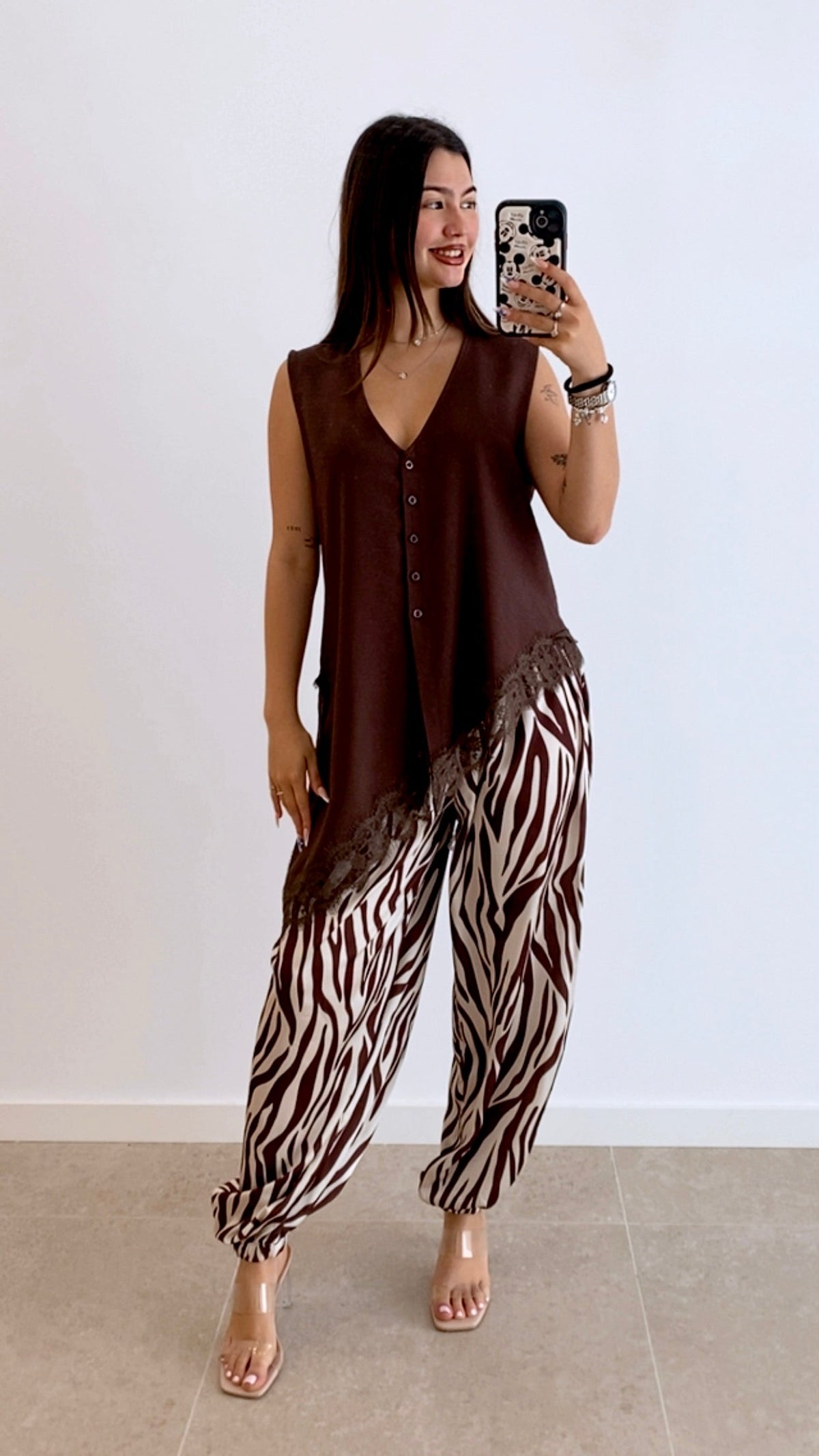 PANTALÓN SATINADO BOMBACHO PRINT