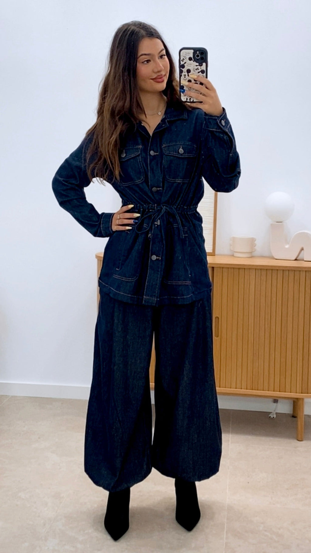 CHAQUETA DENIM BOTONES Y BOLSILLOS