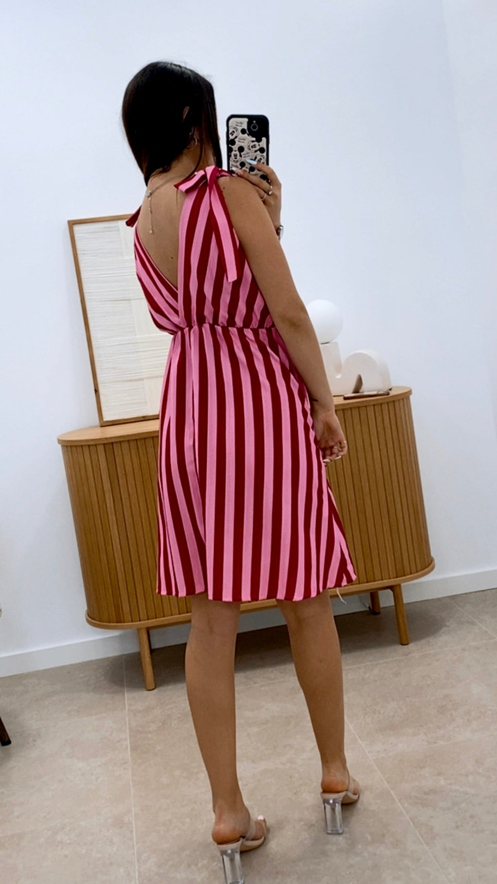 VESTIDO TIRANTE AJUSTABLE RAYADO