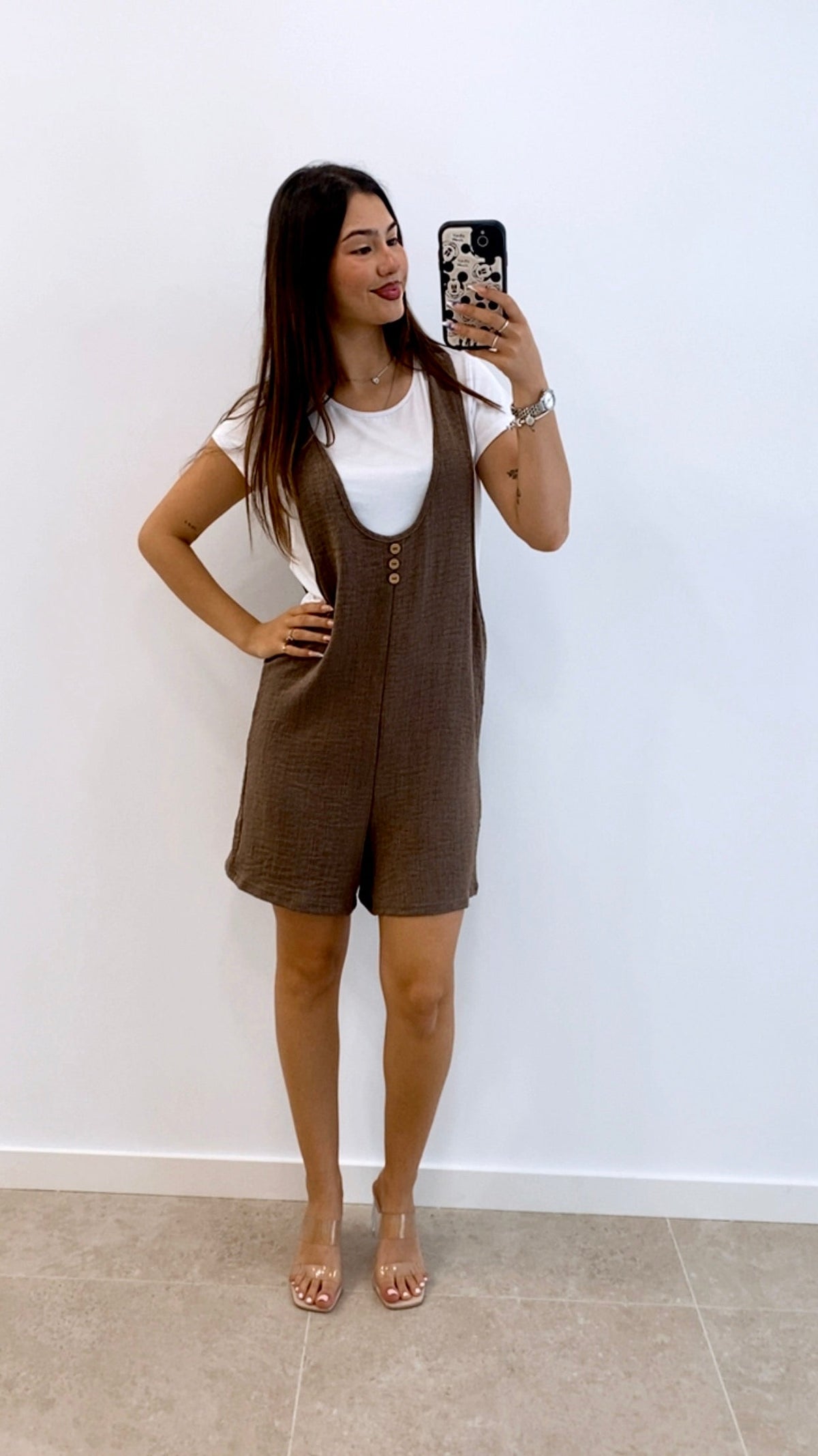 CONJUNTO MONO CORTO + CAMISETA BÁSICA