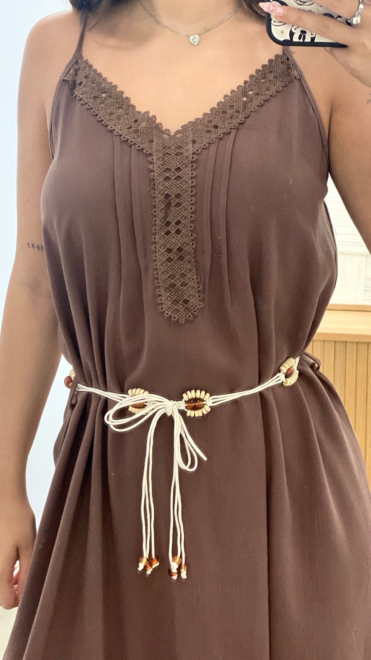 VESTIDO BOHO + CINTURÓN