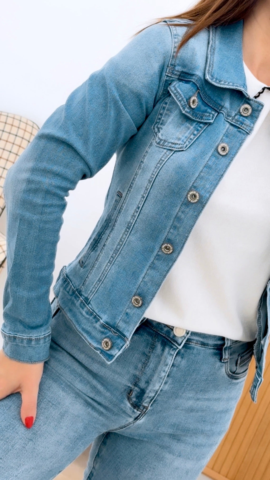 CHAQUETA BÁSICA DENIM KYL