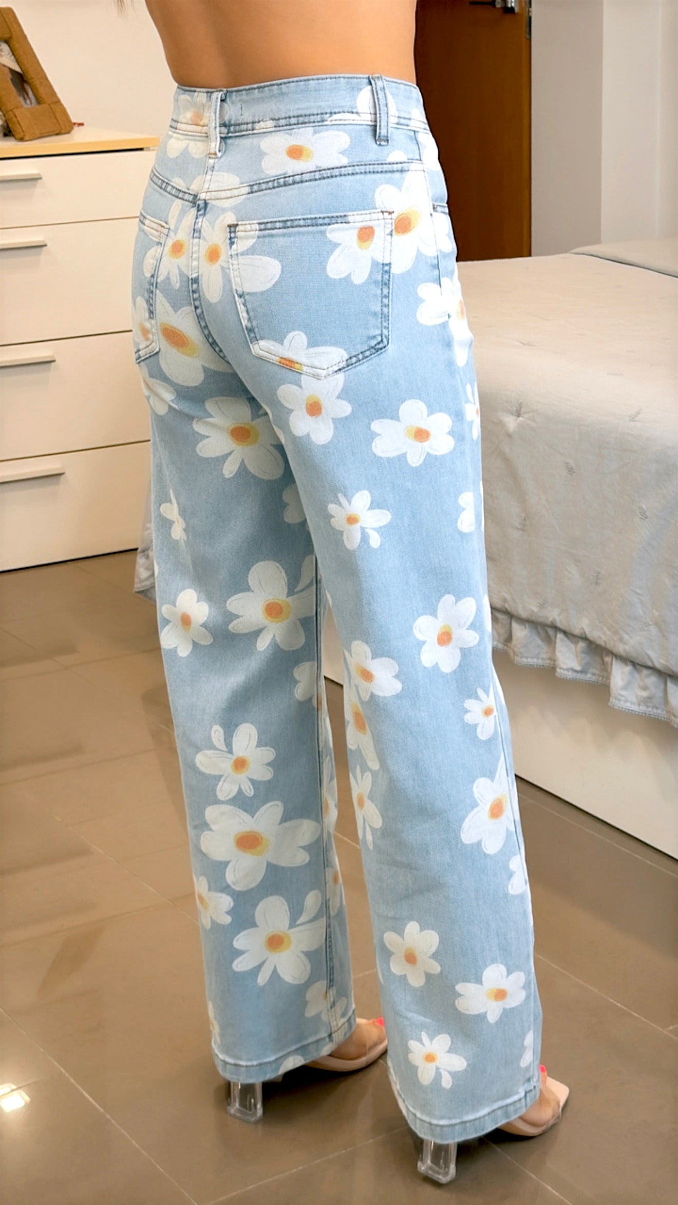 PANTALÓN FLOR BLANCA