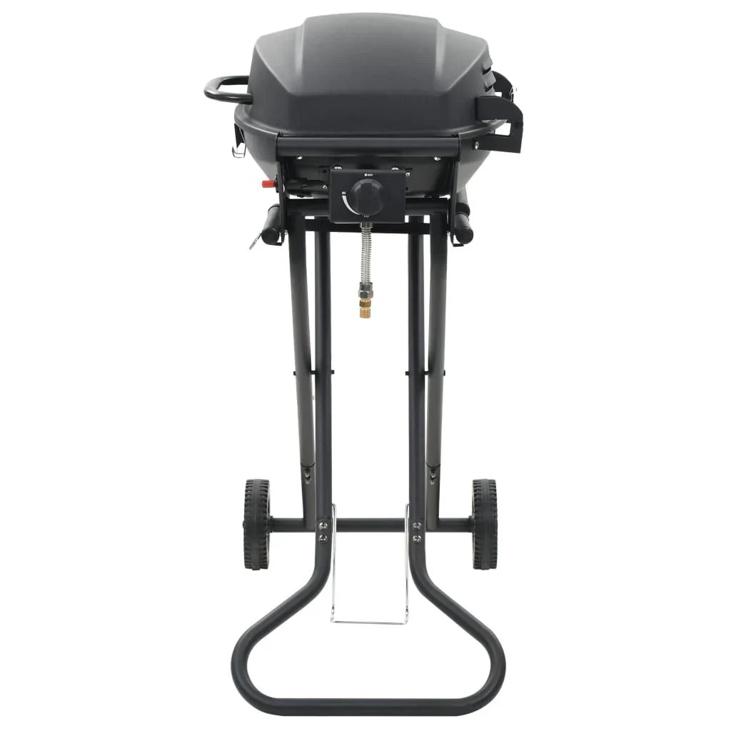Barbacoa Portátil De Gas Con Zona De Cocción Negra Vidaxl