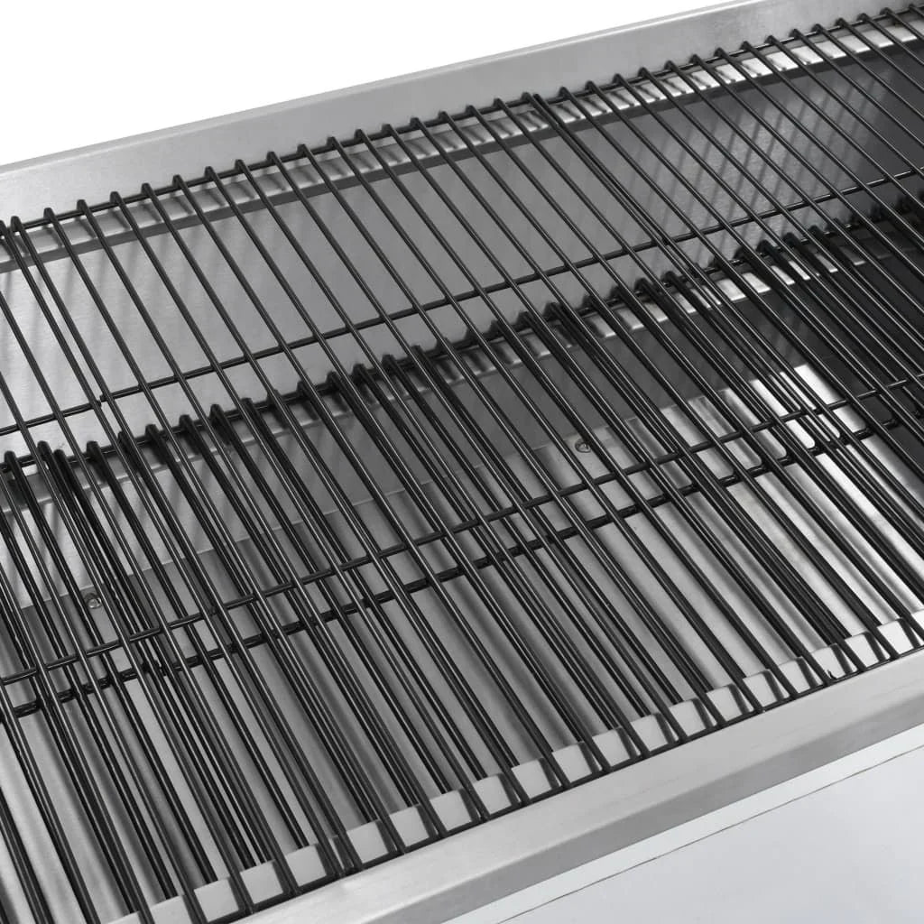Parrilla De Barbacoa Con Asador Y Motor Eléctrico Vidaxl