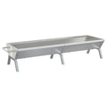Bandeja Para Barbacoa Acero Inoxidable Plateado 158x42x31 Cm Vidaxl
