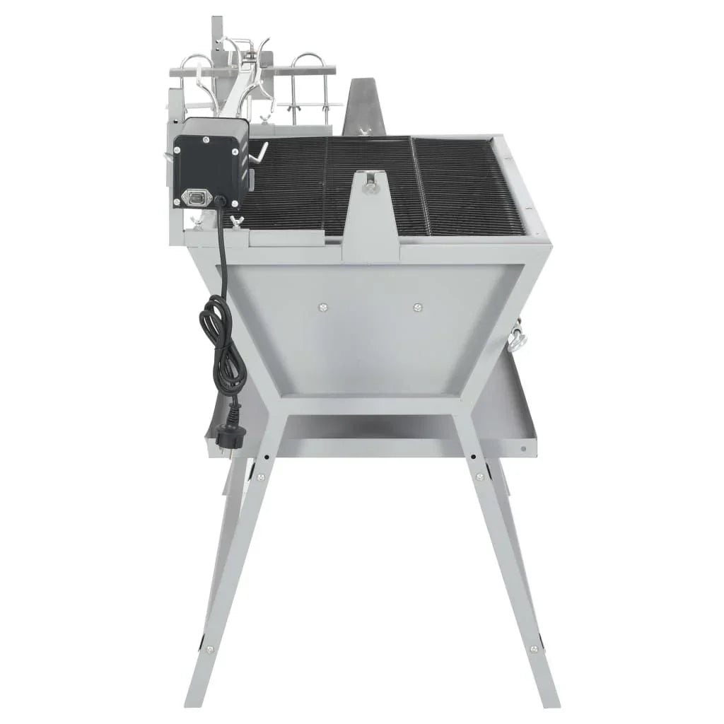 Asador Barbacoa De Hierro Y Acero Inoxidable Vidaxl