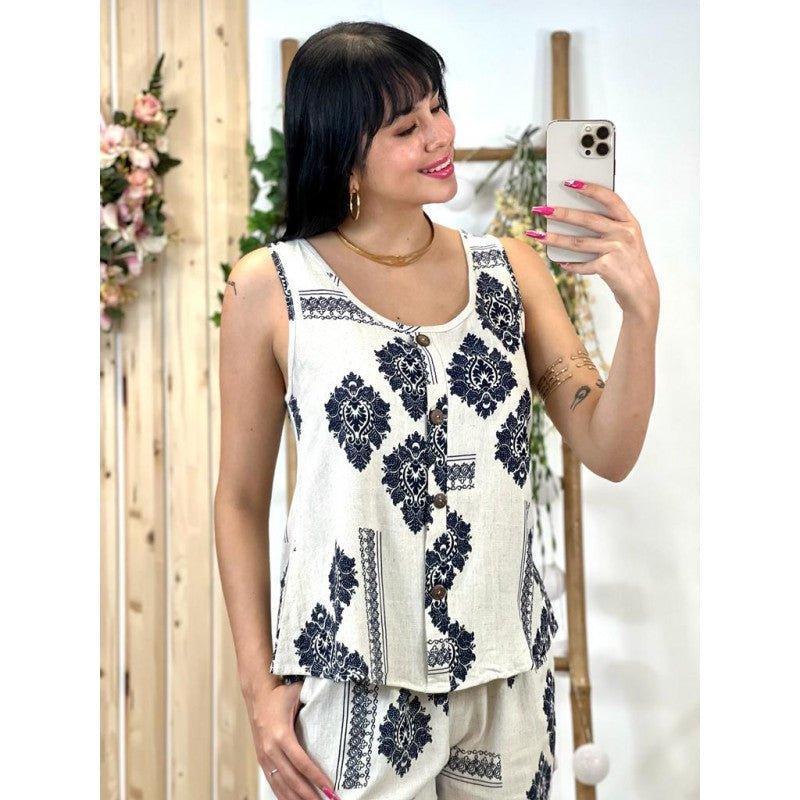 BLUSA MARRÚ
