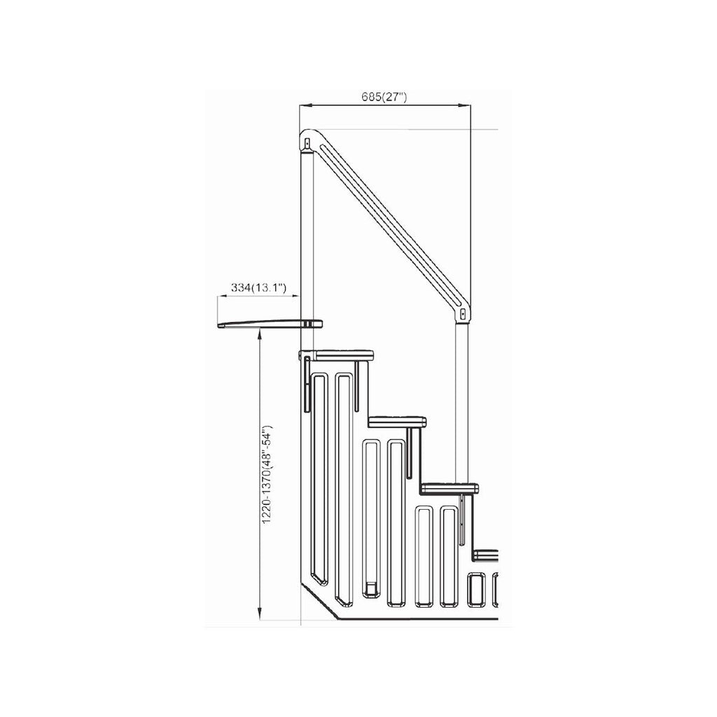 Escalera Simple Para Piscina