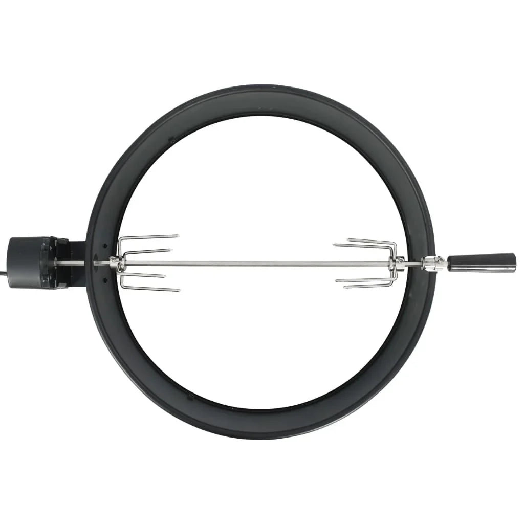 Kit De Anillo Asador De Barbacoa Negro 57 Cm Vidaxl