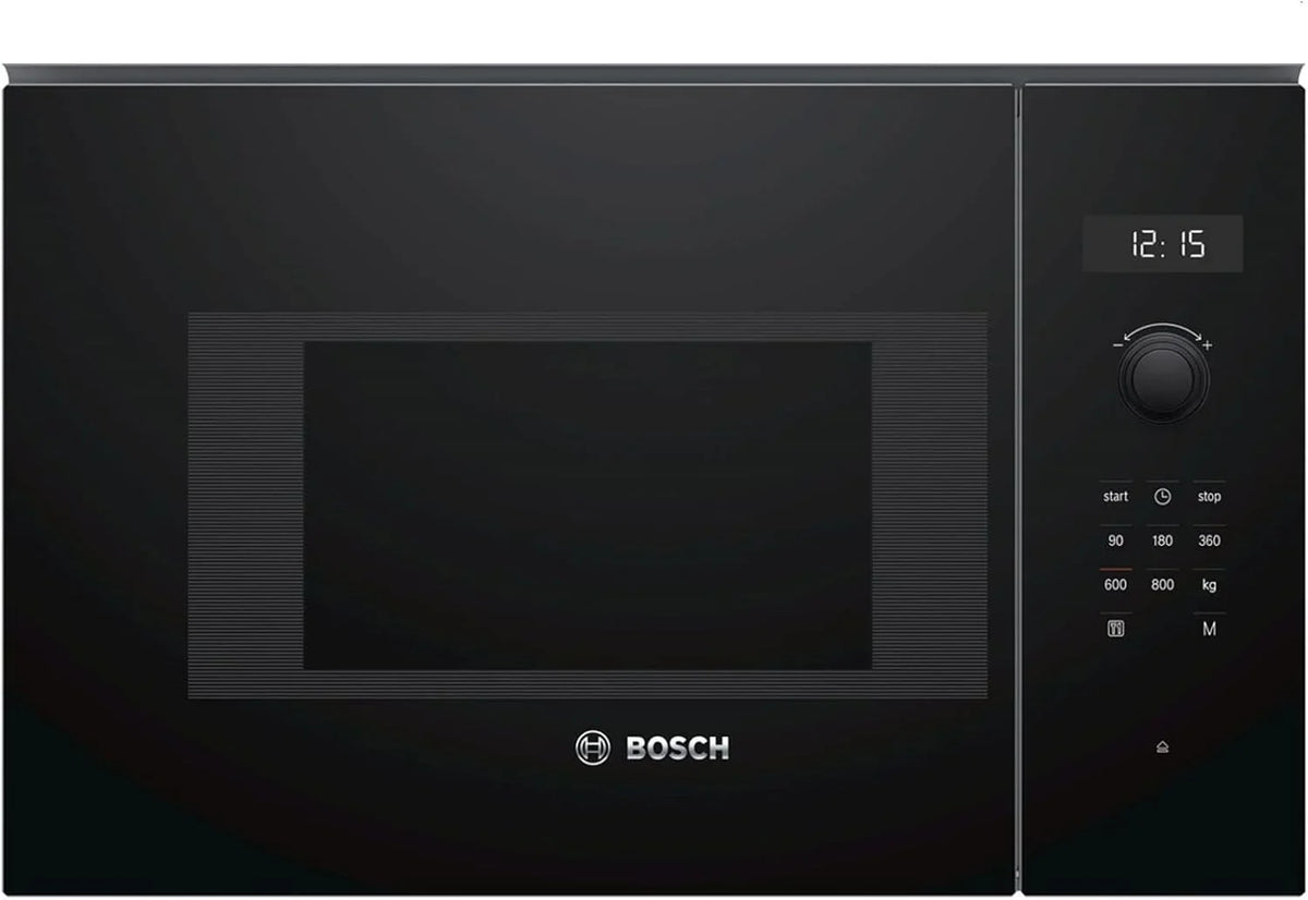 Bosch 6 Series BFL524MB0 Integrated Microwave (Built-in, Microwave with Grill, 20 L, 800 W, Rotary, Touch, Black)
