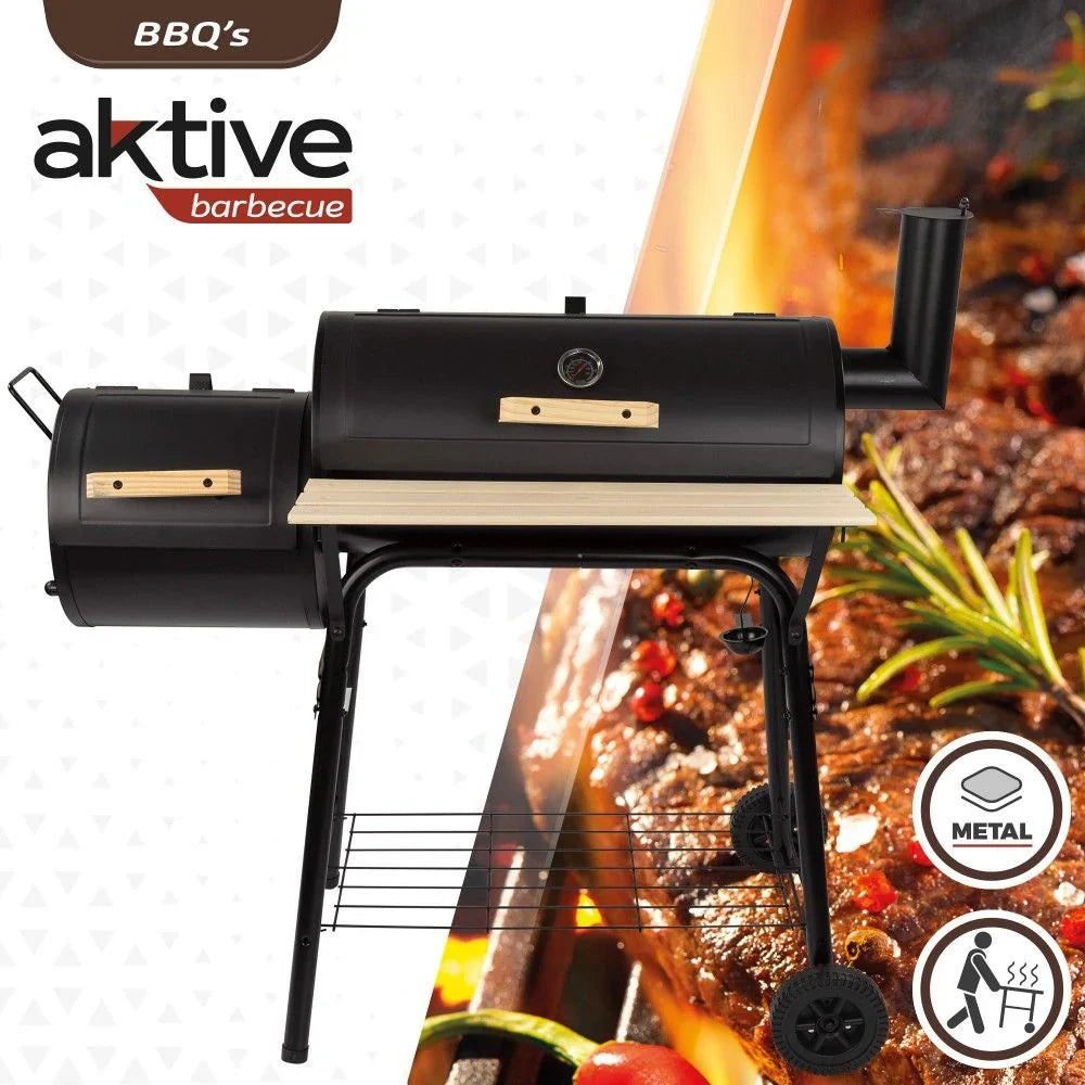 Barbacoa De Carbón Y Ahumador Aktive