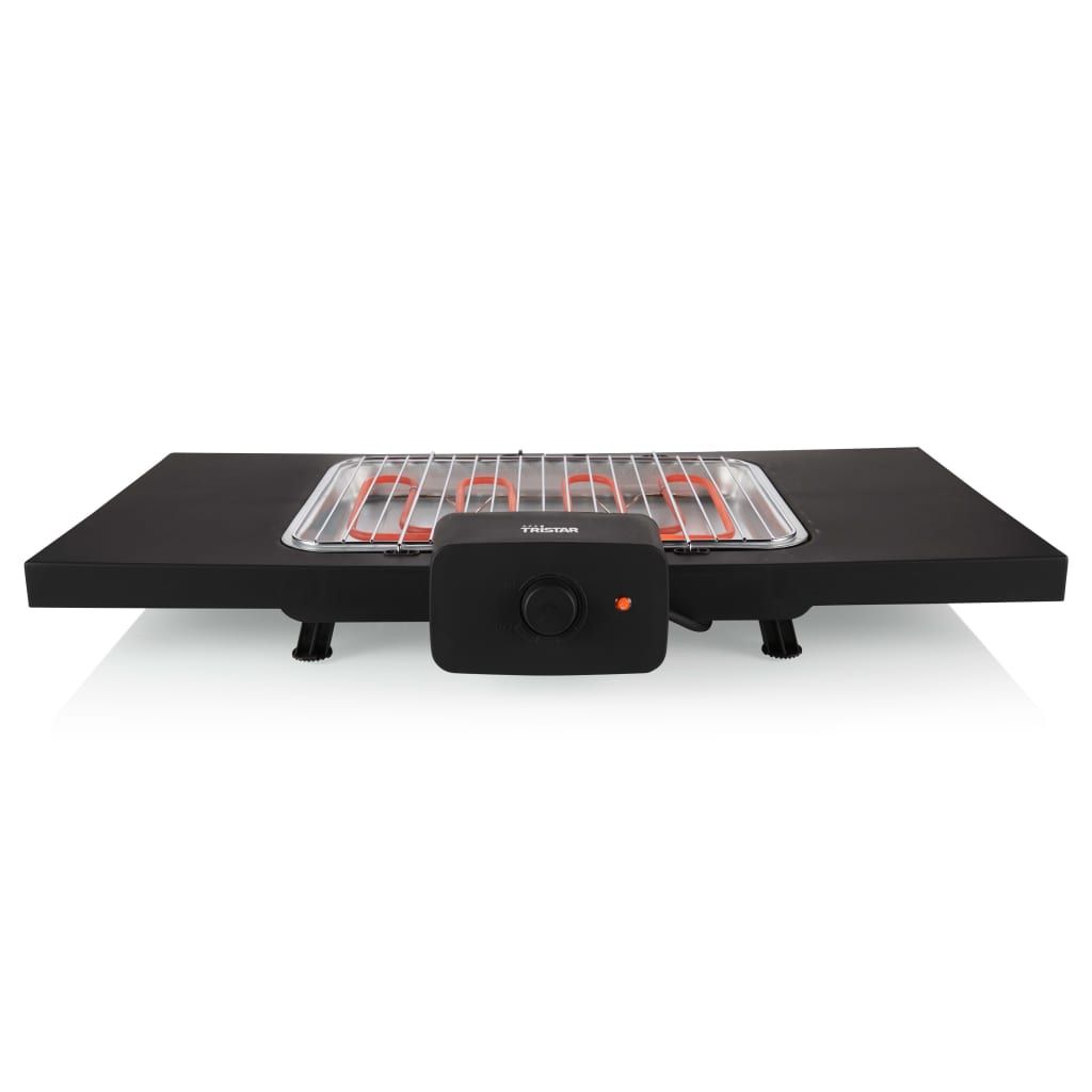 Barbacoa Eléctrica Con Soporte Bq-2870 Negra 2000 W Tristar