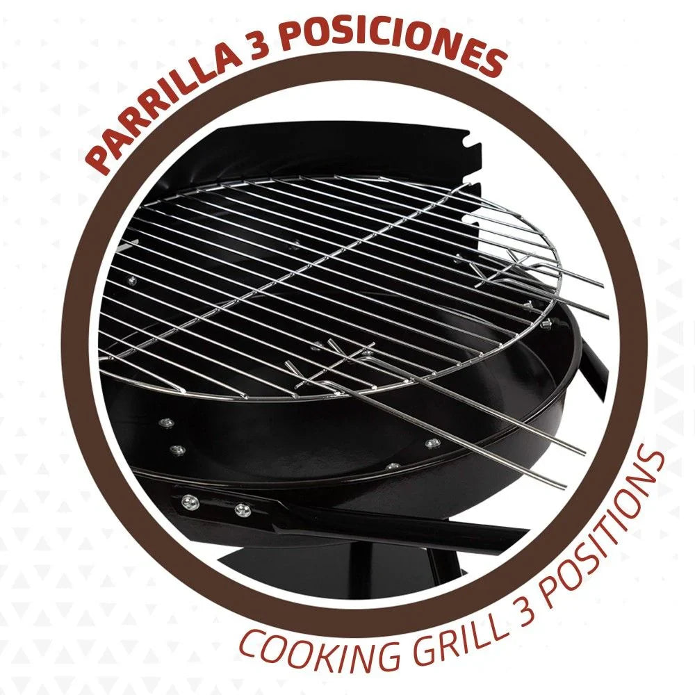 Barbacoa Carbón Portátil Aktive